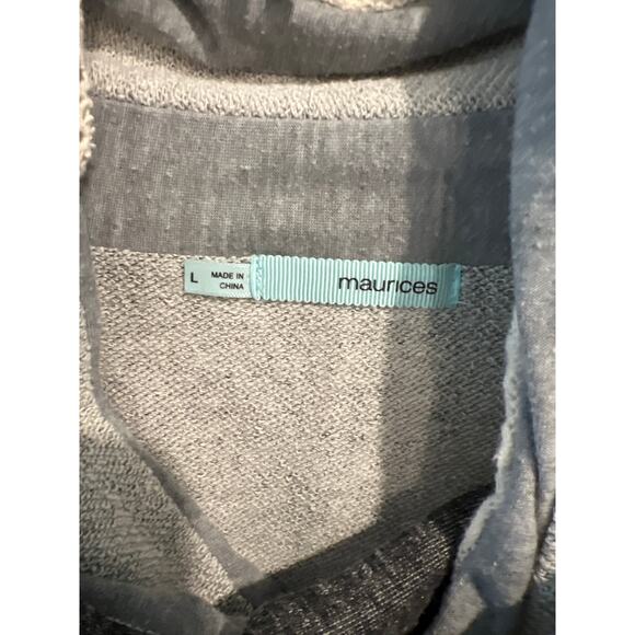 Maurice’s size large gray sweatshirt type top - Picture 2 of 3